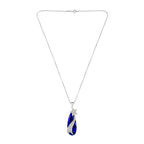 Sweater Star CZ Crystal Blue Party Long Necklace Pendant Chain Bulk