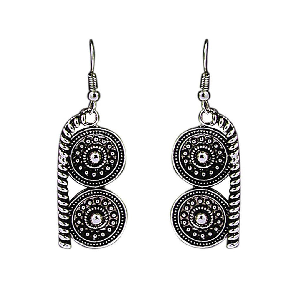 Oxidised Bohemian German Silver Diamond Choker Necklace Earring Bulk