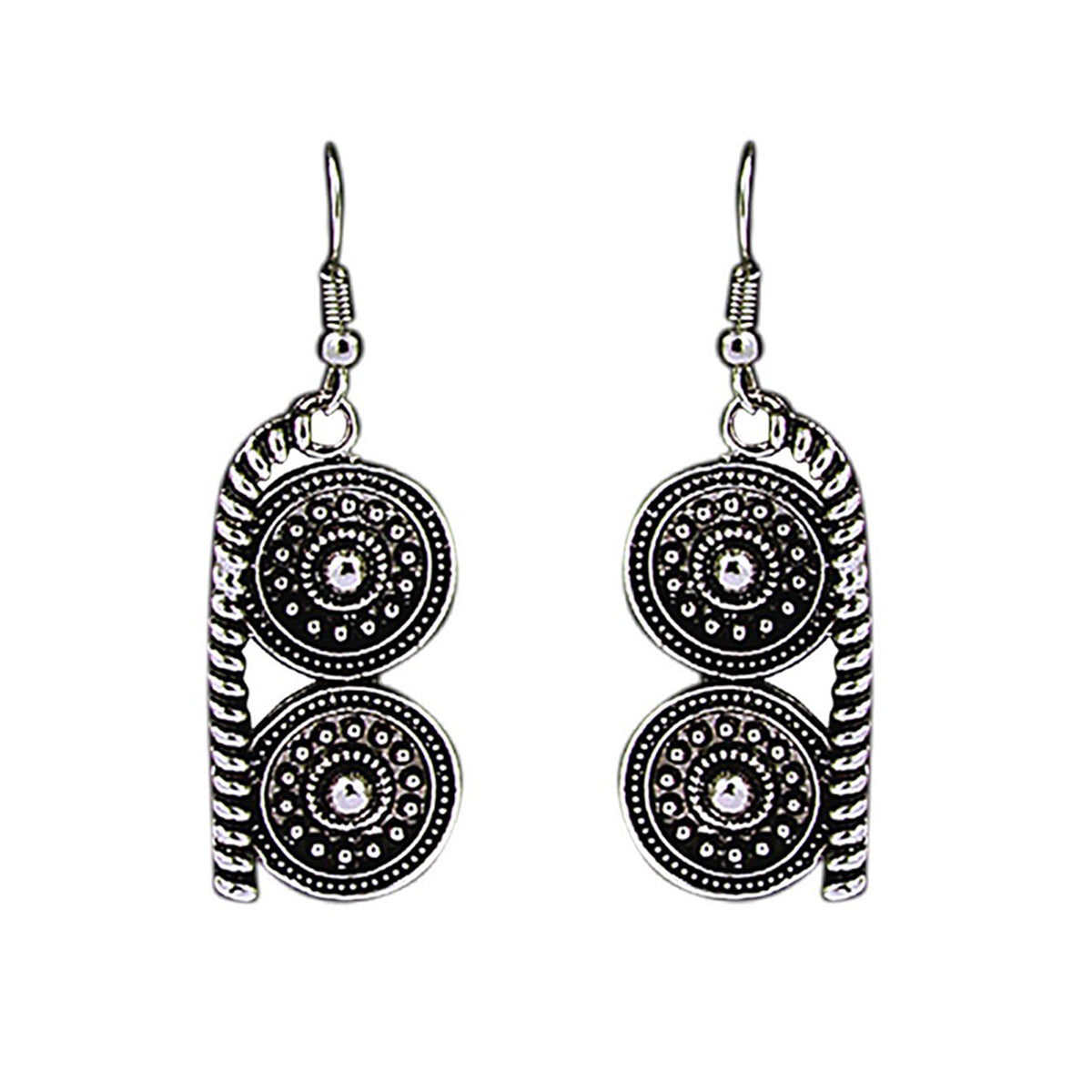 Oxidised Bohemian German Silver Diamond Choker Necklace Earring Bulk