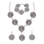 Oxidised Tribal Rope Bohemian German Silver Necklace Earring Bracelet