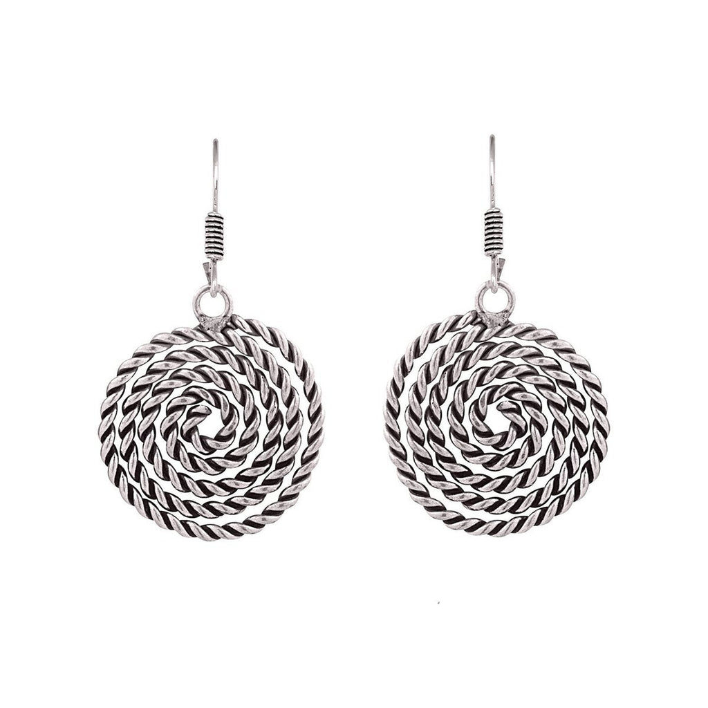 Oxidised Tribal Rope Bohemian German Silver Necklace Earring Bracelet