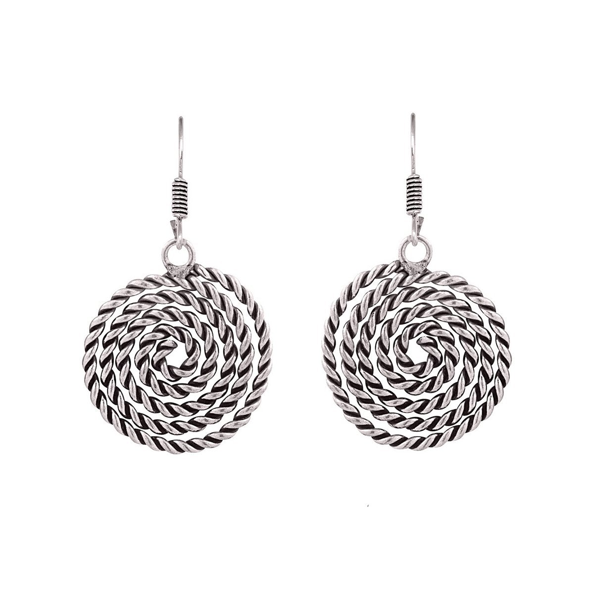 Oxidised Tribal Rope Bohemian German Silver Necklace Earring Bracelet