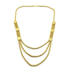 Lakshmi Coin Temple 22K Gold Brass Ball Chain Necklace Chain Bulk