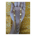 Lakshmi Coin Temple 22K Gold Brass Ball Chain Necklace Chain Bulk