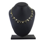 Delicate Black Charms 18K Gold Necklace Chain For Women Bulk