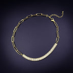 Gold Baguette Choker Cubic Zirconia Chain For Women Bulk