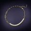 Gold Baguette Choker Cubic Zirconia Chain For Women Bulk