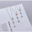 Rose Gold Star CZ Stainless Steel Necklace Pendant Chain Bulk