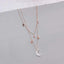 Heart Moon Rose Gold Stainless Steel Necklace Chain For Women Bulk