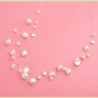 Stylish Pearl White Necklace Chain For Women Bulk