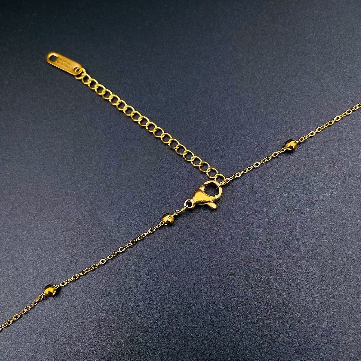 Clover Stainless Steel Gold White Black Necklace Pendant Chain Bulk
