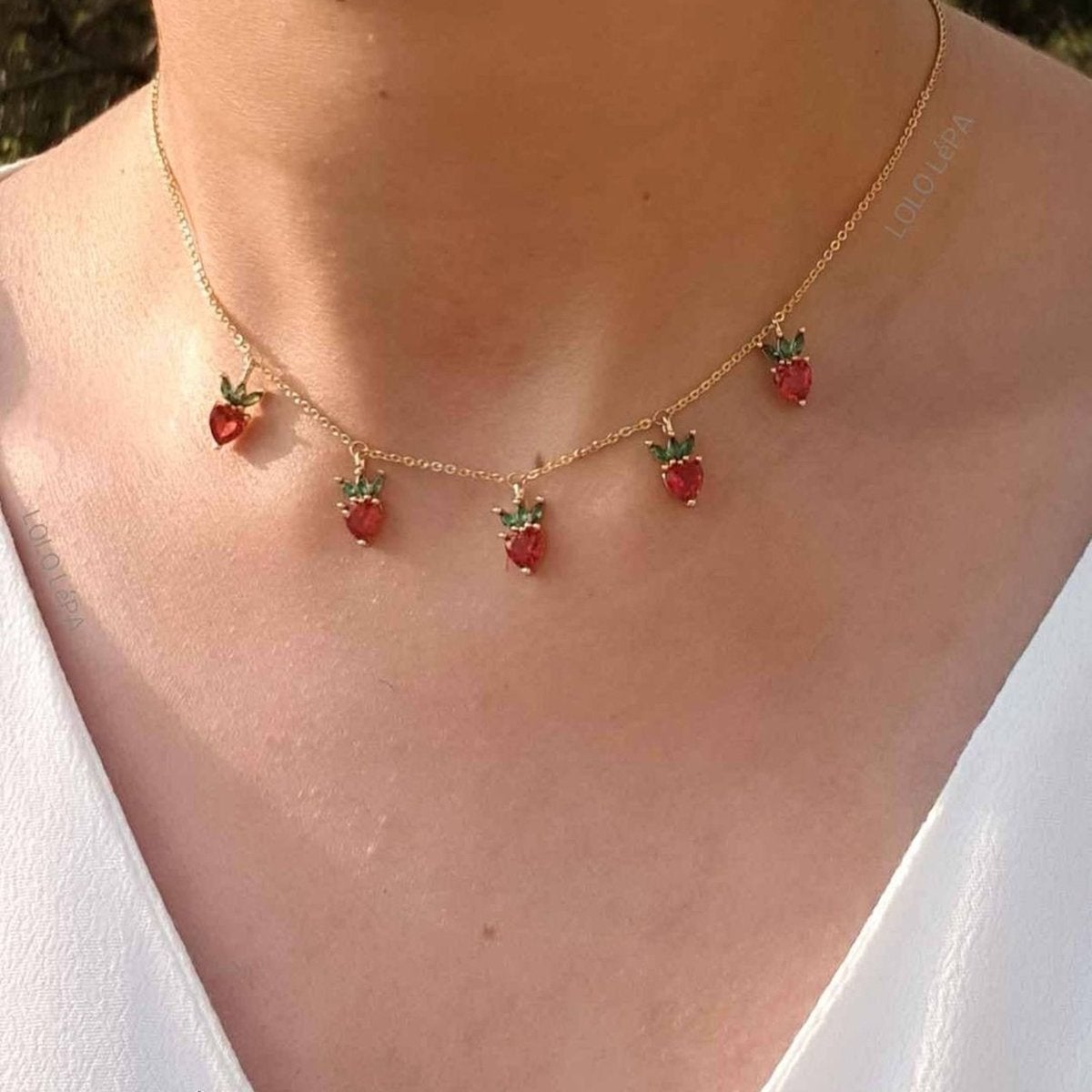 Snowberry Crystal Gold Choker Necklace Chain For Women Bulk