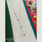 Butterfly Rose Gold Stainless Steel Y Necklace Pendant Chain Bulk