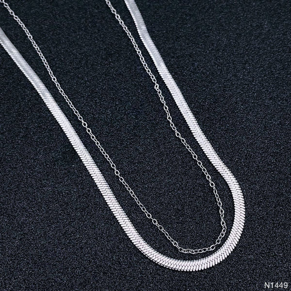 Stainless Steel Silver Snake Link Chain Necklace For Women Bulk Main image