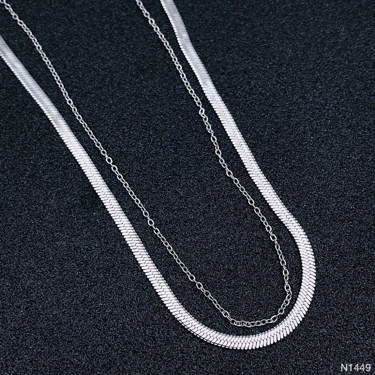 Stainless Steel Silver Snake Link Chain Necklace For Women Bulk