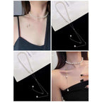 Stainless Steel Pearl Mala Necklace Chain For Women White Bulk