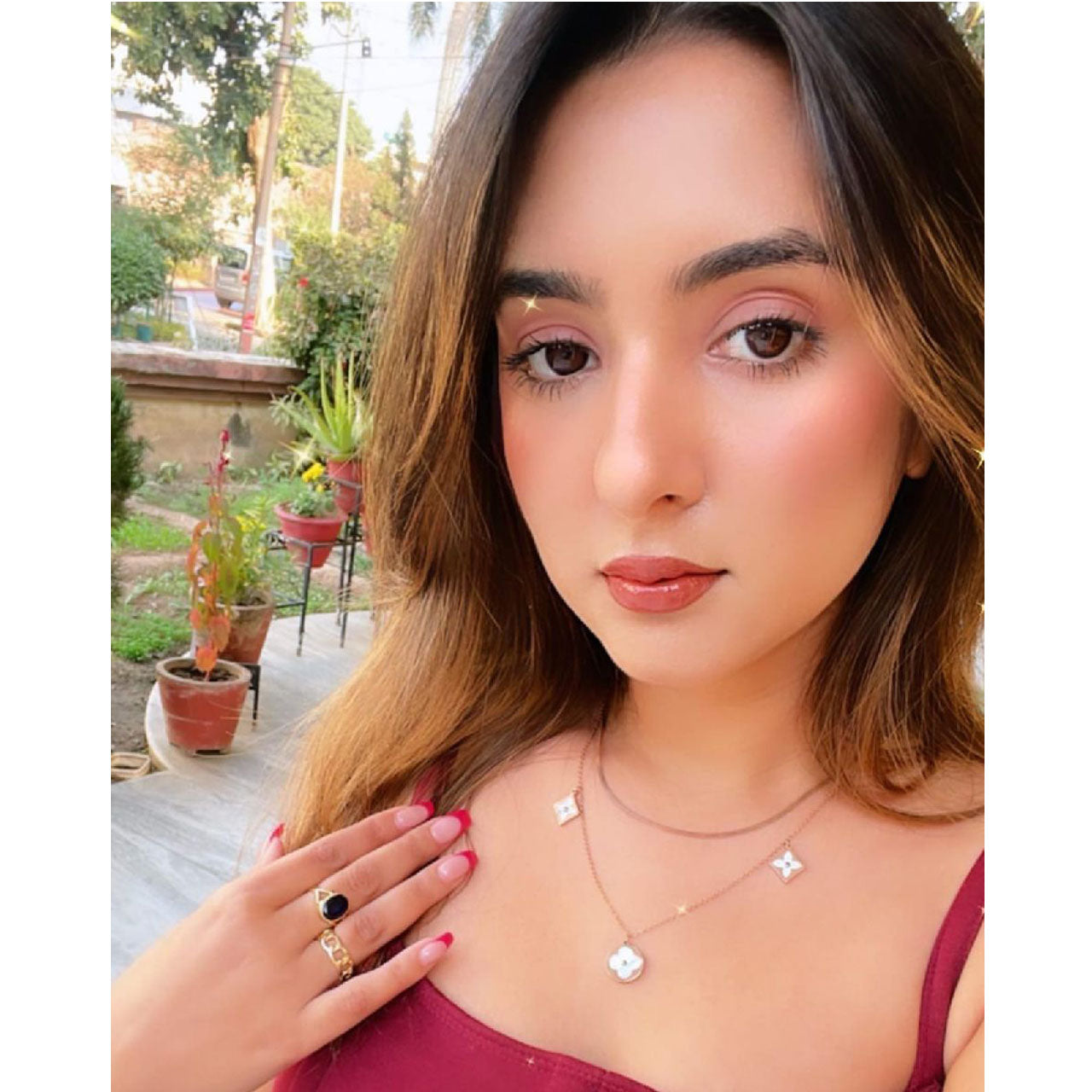 Stainless Steel Rose Gold Enamel Clover Necklace Chain For Women Bulk