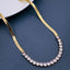 Snake Cubic Zirconia 18K Gold Stainless Steel Necklace Chain 18" Bulk