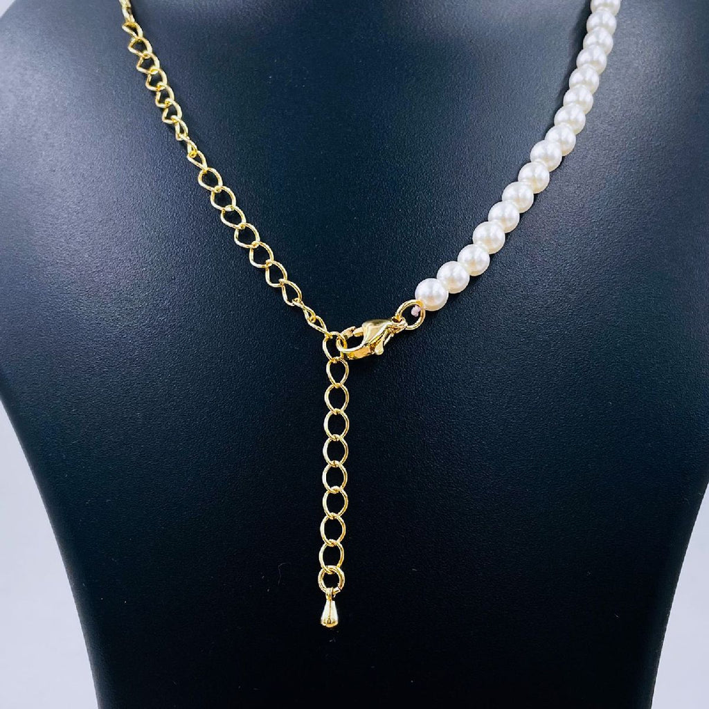 Pearl Paper Clip Links 18K Gold Copper Necklace Chain For Women Bulk