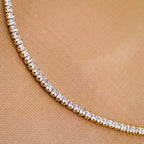 Dainty Solitaire Cubic Zirconia Gold Adjustable Necklace Chain Bulk