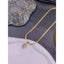 Effervescent White Crystal 18K Gold Stainless Steel Snake Necklace Chain for Women