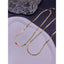 Rainbow Multi Color Baguette CZ Snake 18K Gold Necklace Chain Bulk