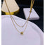 Pearl Dual Layer Smooth 18K Gold Stainless Steel Necklace Chain Bulk