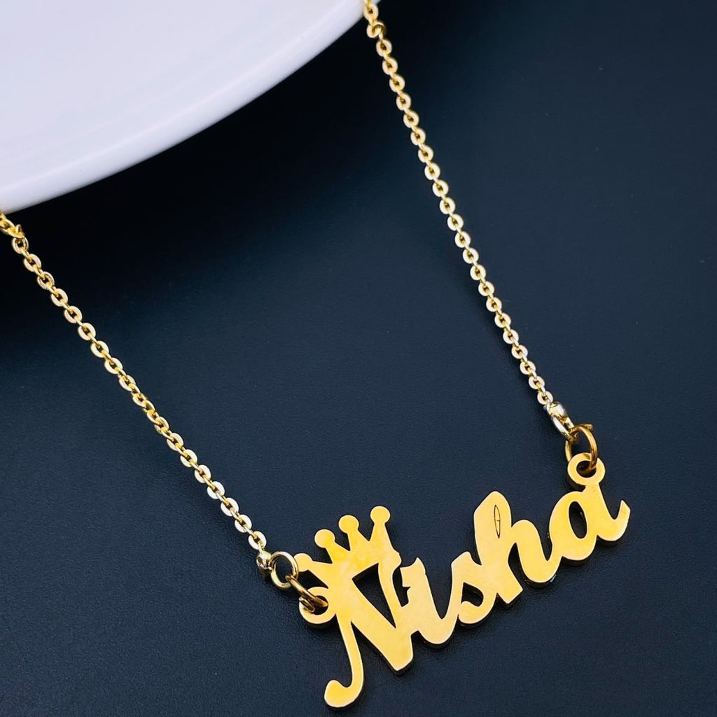 Copper Gold Personalized Customized Letter Name Necklace Chain Bulk