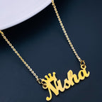 Copper Gold Personalized Customized Letter Name Necklace Chain Bulk