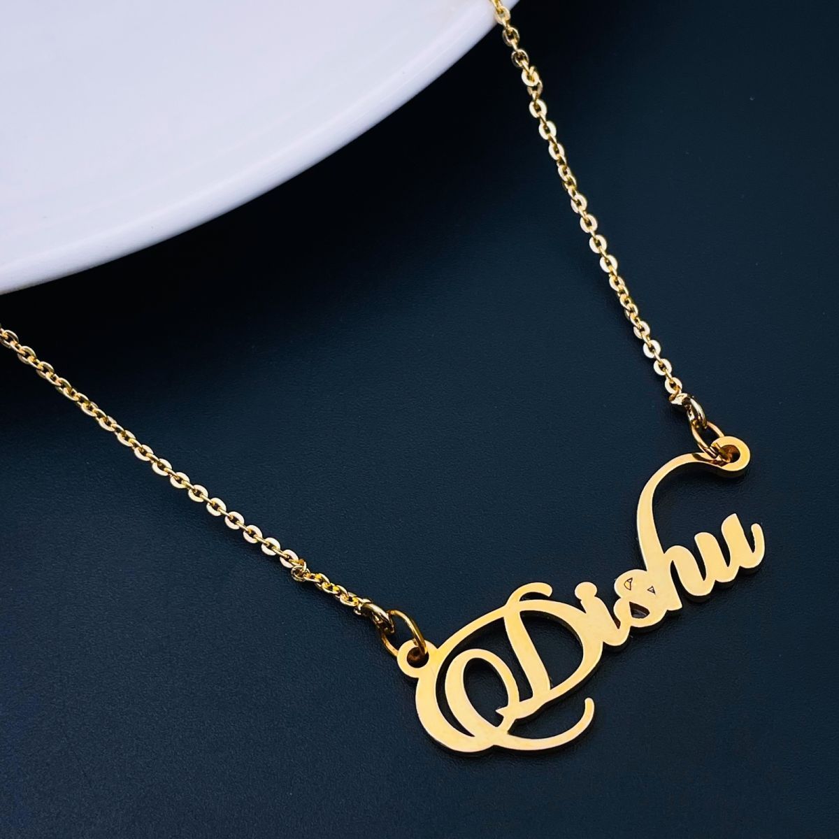 Copper Gold Personalized Customized Letter Name Necklace Chain Bulk