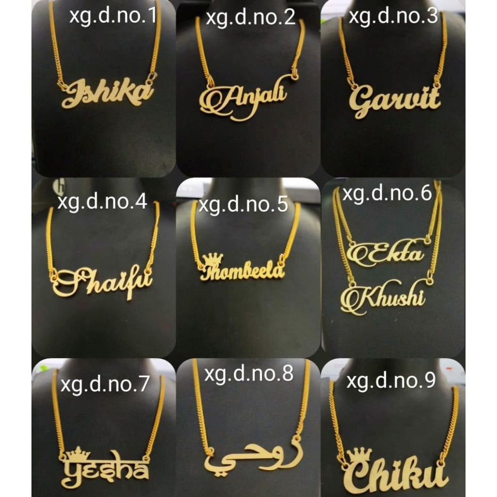 Copper Gold Personalized Customized Letter Name Necklace Chain Bulk