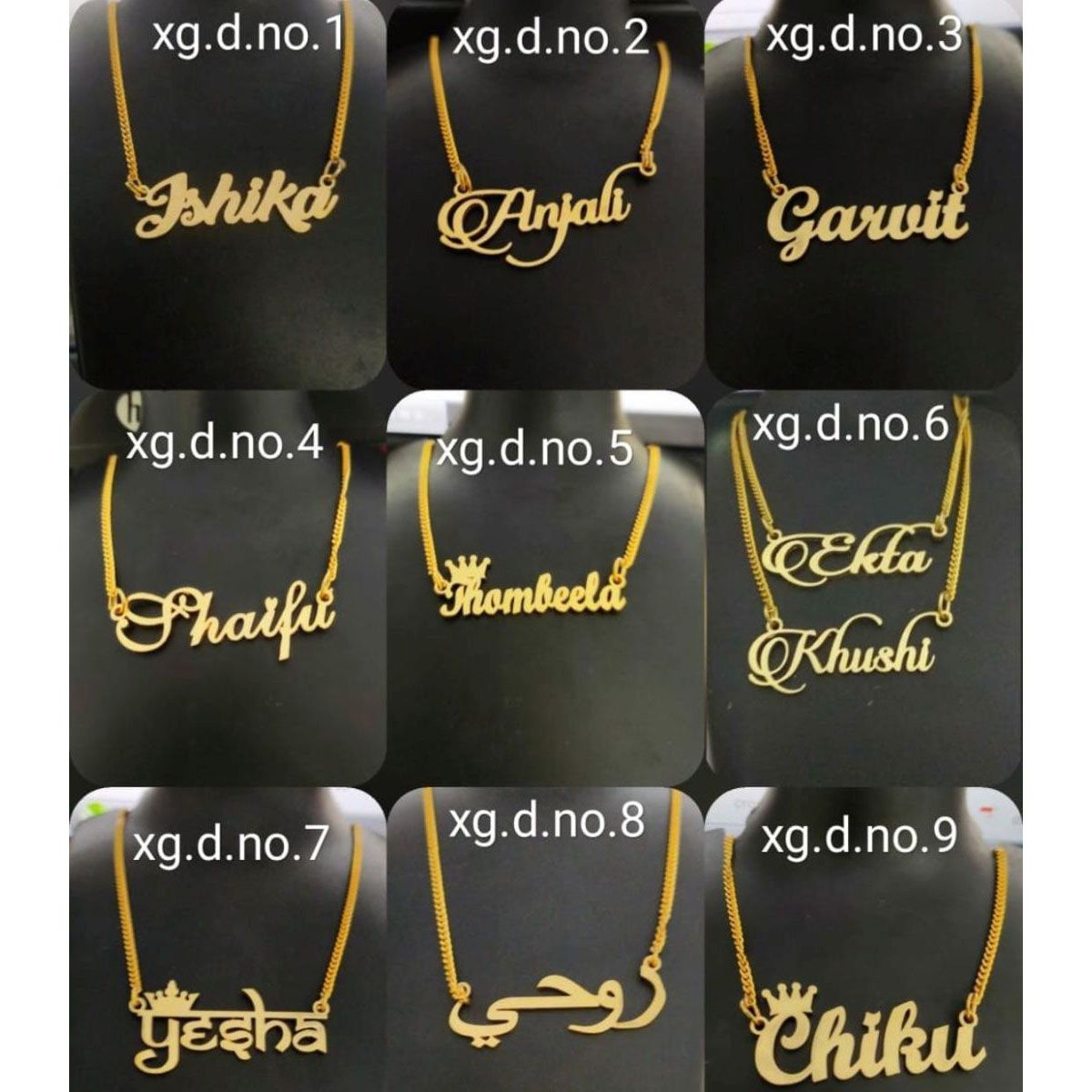 Copper Gold Personalized Customized Letter Name Necklace Chain Bulk