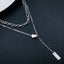 Silver Multi Layered Stunning Stainless Steel Necklace Chain Bulk