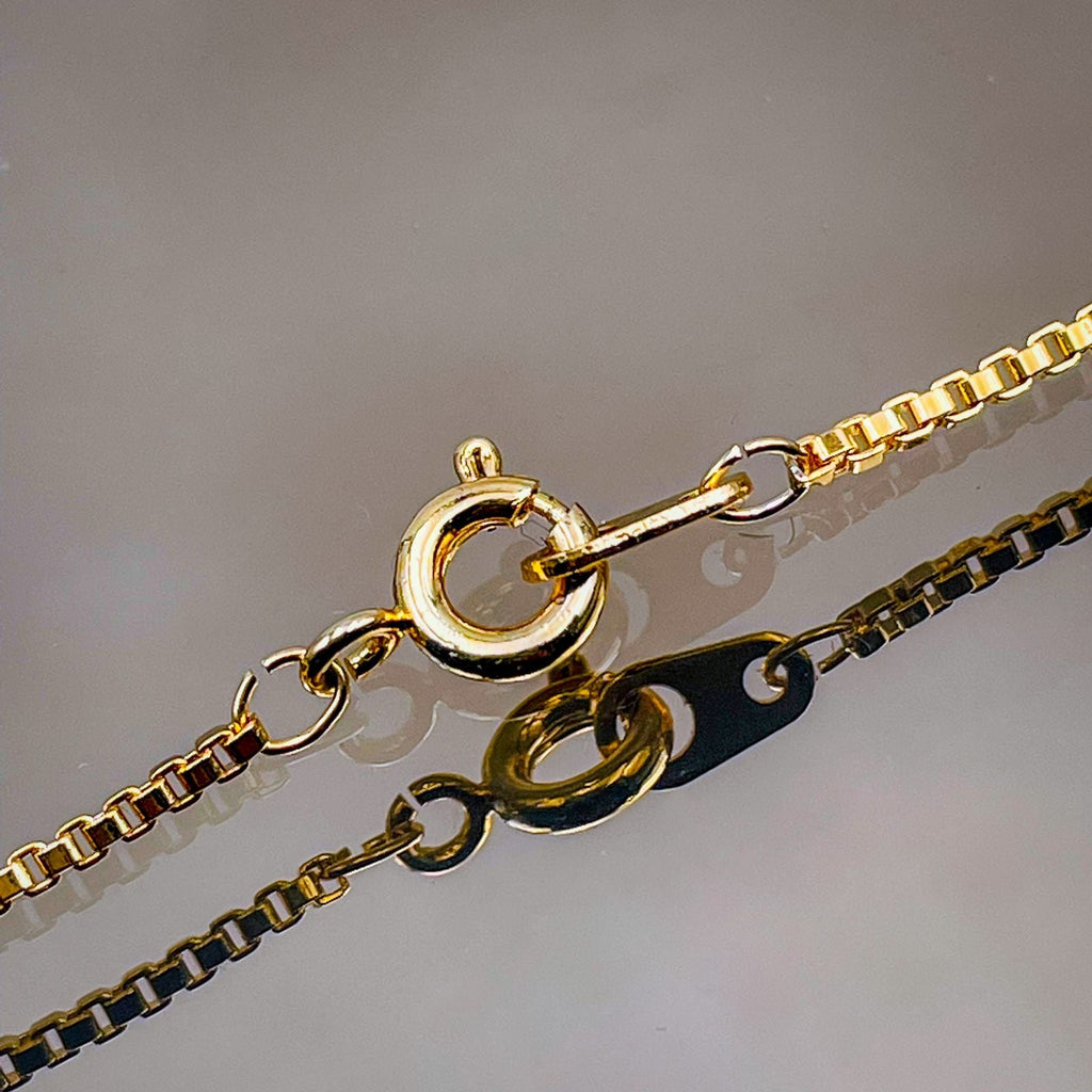 Evil Eye Baguette Eternity 18K Gold Adjustable Slider Necklace Bulk