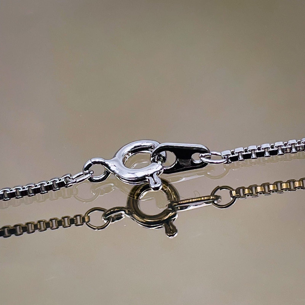 Studded Snake CZ Eternity Solitaire Silver Adjustable Necklace Bulk