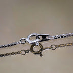 Studded Snake CZ Eternity Solitaire Silver Adjustable Necklace Bulk