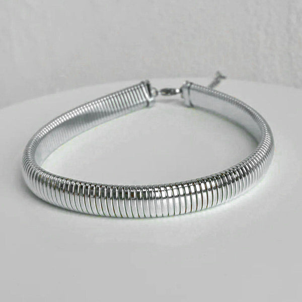 Cobra Snake 18K Gold Anti Tarnish Stainless Steel Choker Necklace Bulk Secondary image