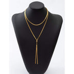 Adjustable Long Snake Gold Anti Tarnish Stainless Steel Necklace Bulk