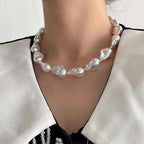Baroque Pearl 18K Gold Anti Tarnish Necklace For Women Bulk