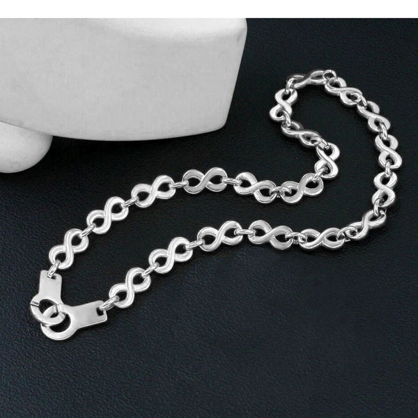 Handcuff Infinity 18K Gold Anti Tarnish Stainless Steel Necklace Chain for Men & Women Secondary image