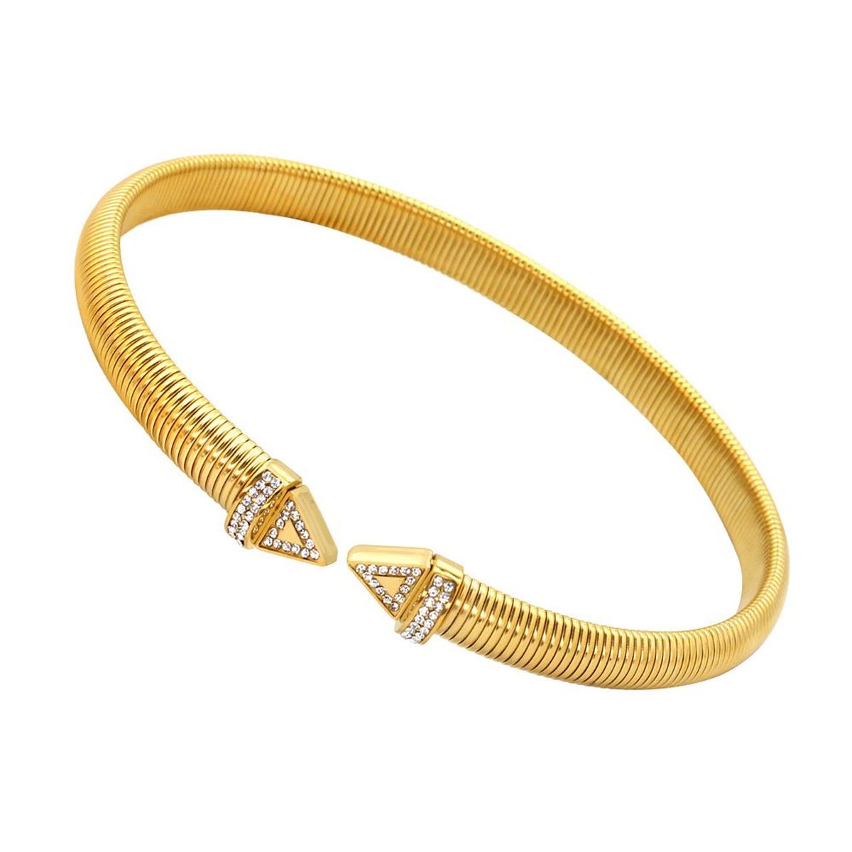 Snake CZ 18K Gold Anti Tarnish Stainless Steel Choker Necklace Bulk