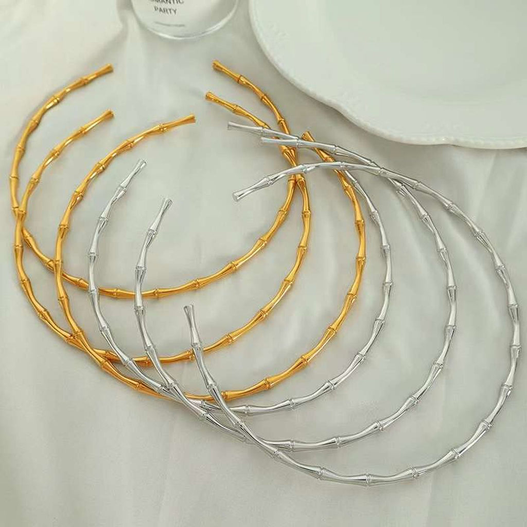Bamboo 18K Gold Stainless Steel Anti Tarnish Choker Necklace Bulk