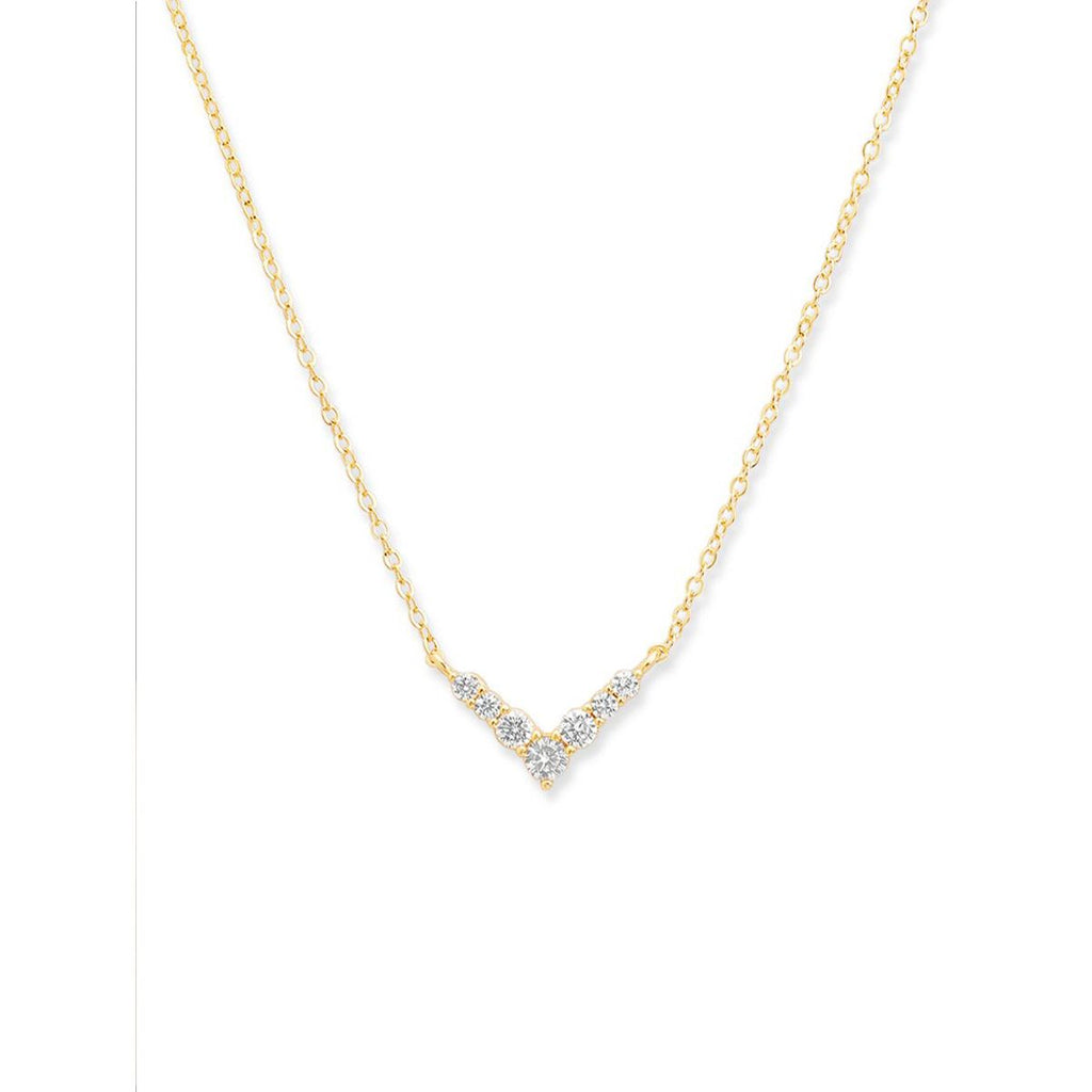 Copper Solitaires Cubic Zirconia Gold Necklace Link Pendant Chain Bulk