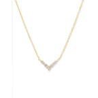 Copper Solitaires Cubic Zirconia Gold Necklace Link Pendant Chain Bulk