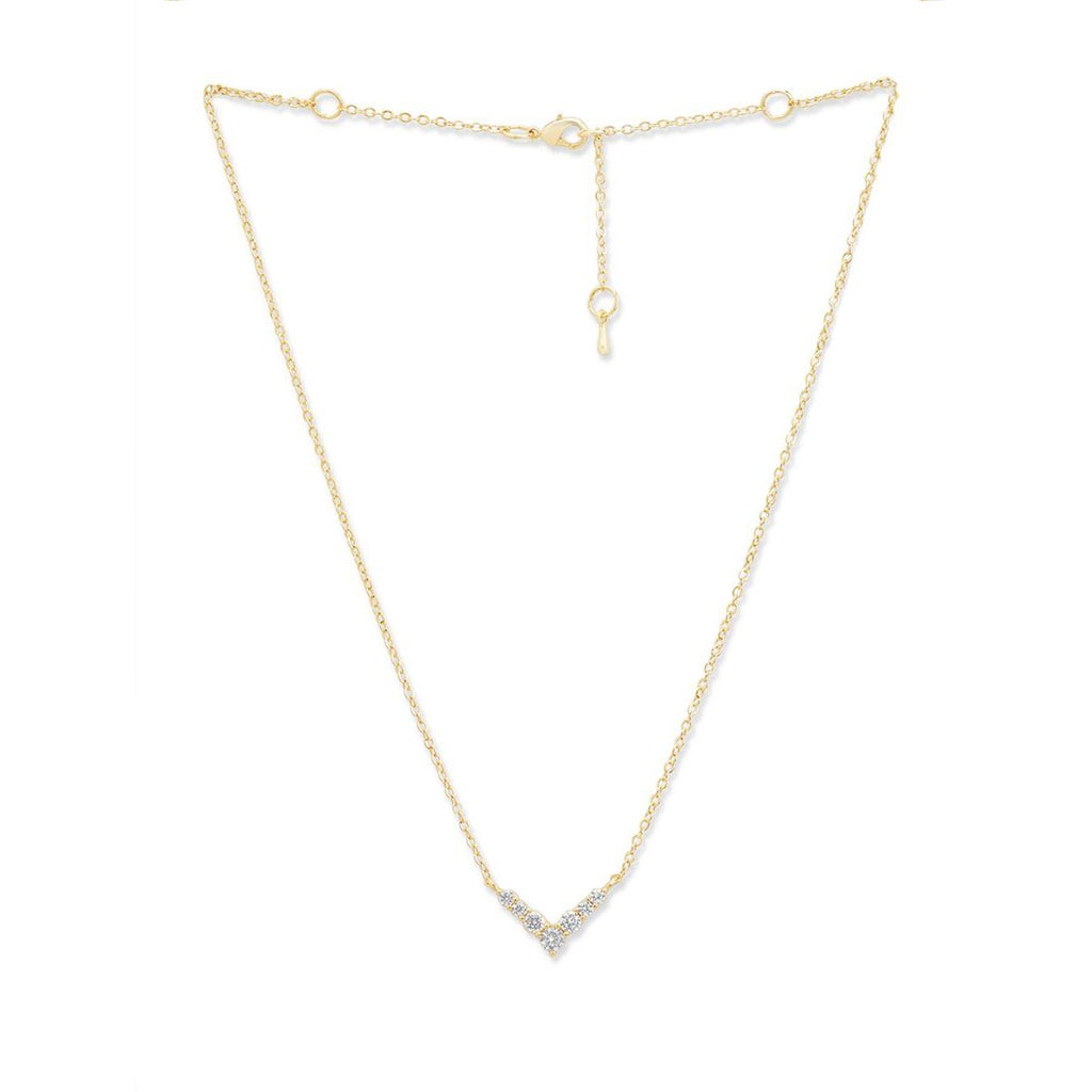 Copper Solitaires Cubic Zirconia Gold Necklace Link Pendant Chain Bulk