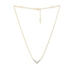 Copper Solitaires Cubic Zirconia Gold Necklace Link Pendant Chain Bulk