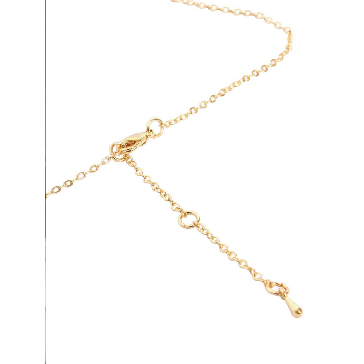 Copper Solitaires Cubic Zirconia Gold Necklace Link Pendant Chain Bulk