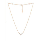 Copper Solitaires Cubic Zirconia Gold Necklace Link Pendant Chain Bulk