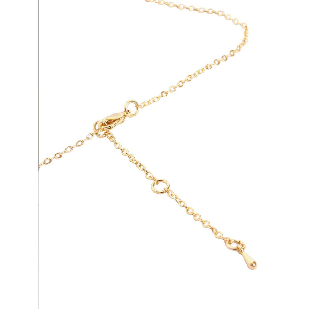 Copper Solitaires Cubic Zirconia Gold Necklace Link Pendant Chain Bulk
