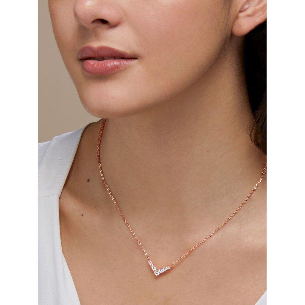 Copper Solitaires Cubic Zirconia Gold Necklace Link Pendant Chain Bulk